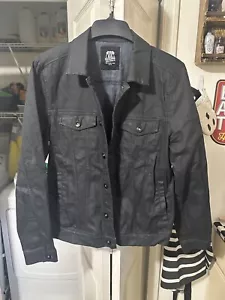 Route 66 Men’s Black Denim Jacket Men’s Size Medium - Picture 1 of 3