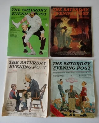 The Saturday Evening Post Vintage 1971,72,75,76 Norman Rockwell Art Magazines Foto 1 de 4