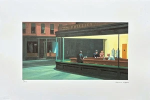 EDWARD HOPPER - Nighthawks - signed, numbered 13/150, 57x38 cm - Picture 1 of 6