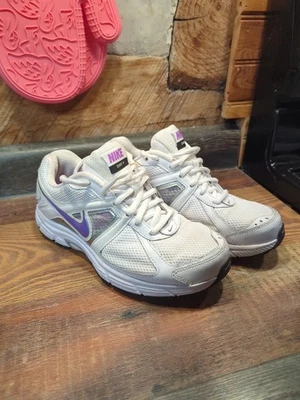 Nike Zapatos Mujer 8 Dardos 9 Tenis para Correr Blanco Malla Con Cordones Bajo 443868-101 Foto 1 de 4