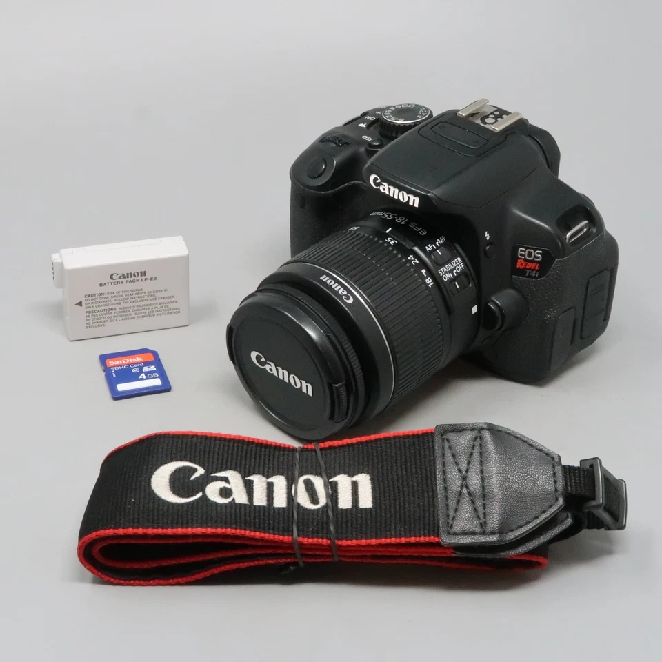 Canon EOS Rebel T4i 18MP DSLR Camera 18-55mm f/3.5-5.6 IS II Lens - Image 1 of 4