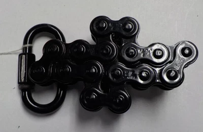 Hebilla de cinturón de cadena negra para moto Foto 1 de 4