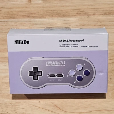 8BitDo SN30 2.4g Gamepad for SNES/SFC Classic Edition Brand New - Image 1 of 4