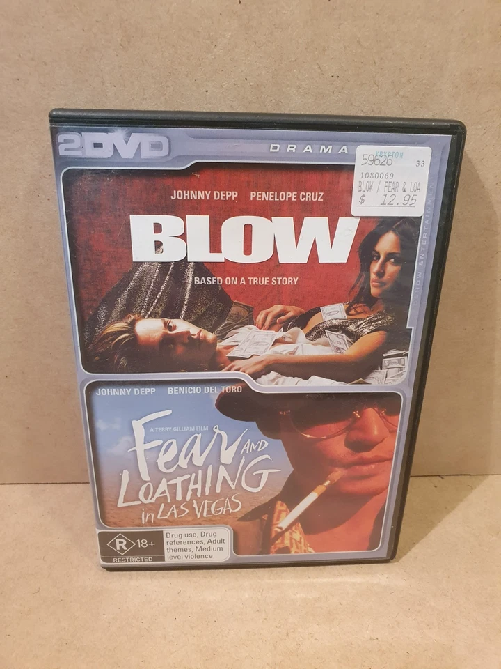 Blow/Fear and Loathing in Las Vegas, DVD, R4 VGC, FREE POSTAGE - image 1 of 1