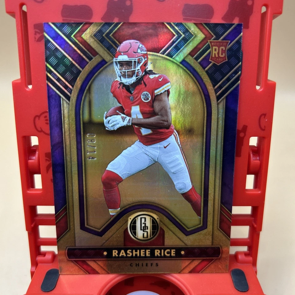 2023 Panini Gold Standard RASHEE RICE Rookie Purple 8/14 RC Chiefs SSP Chiefs - Image 1 of 4