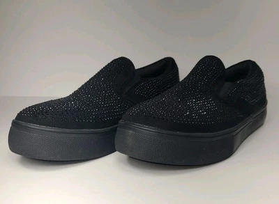 Zapatos sin cordones Mudd negros estrás joya - para mujer EE. UU. 11 (se adapta a 10) Foto 1 de 4