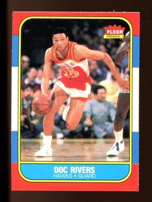 Коллекционные бейсбольные карточки 1986 Fleer No91 Doc Rivers Set Break - Изображение 1 из 2