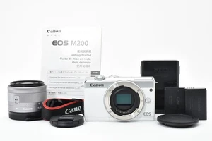 Canon EOS M200 Digital Camera - White EF-M IS STM 15-45mm  [Exc+++] #2639006A - Picture 1 of 13