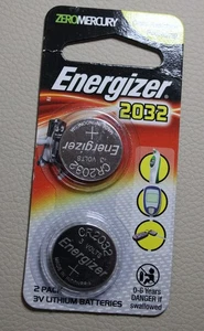 * ENERGIZER 2032 TWIN PACK   COIN BATTERIES #WFJ56 - Picture 1 of 6
