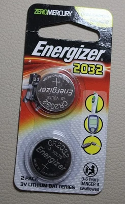 * ENERGIZER 2032 TWIN PACK   COIN BATTERIES #WFJ56 - Image 1 of 4