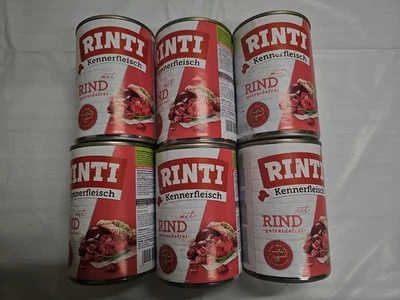 Rinti Kennerfleisch Nassfutter 6er Pack a 400 gr. Dosen  - Bild 1 von 3