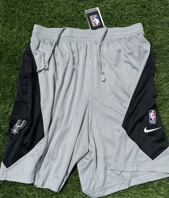 Nike San Antonio Spurs Authentic Warm Up Player Issued Grey Shorts Men’s L NEW - Image 1 of 4