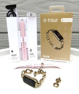 FITBIT GORJANA LUXE GOLD BRACELET SPECIAL EDITION FITNESS WELLNESS SMART WATCH - Picture 1 of 11