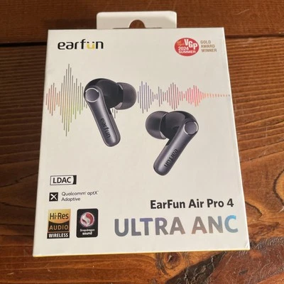 INEAR EarFun Air Pro 4 Wireless Earbuds Black Noise Canceling aptX LDAC 52H