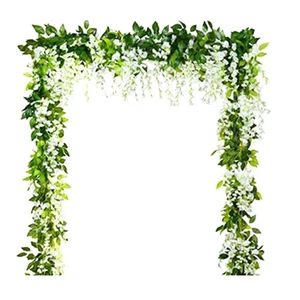 5 pezzi 6,23 piedi/pezzo glicine vite fiori artificiali da appendere ghirlanda glicine3690 - Foto 1 di 7