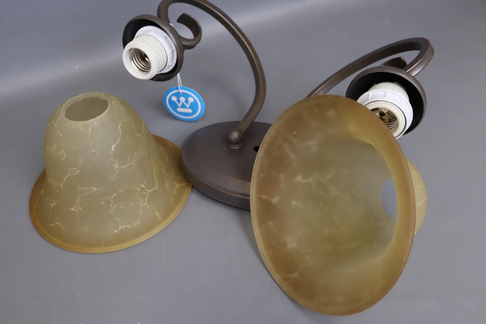 Westinghouse 6659300 Two Light Indoor Wall Fixture  Ebony Bronze Finish - Image 1 of 4