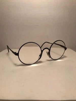 Marco de gafas unisex redondo negro usado en excelente estado Gianfranco Ferre GFF23 50-21-135 Italia Foto 1 de 4