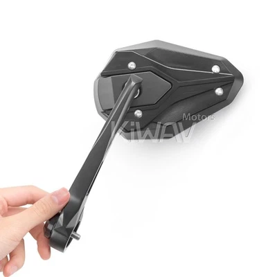 Espejos retrovisores VIPERII negros para Honda Africa Twin X-ADV roscados barra OEM Foto 1 de 4