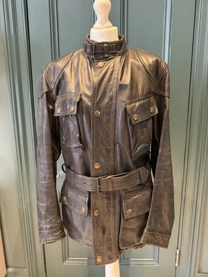 Belstaff Panther 1966 Gold Label Leather Jacket L + Liner, Hanger & Bag RARE - Image 1 of 4