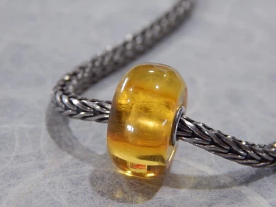 TROLLBEADS янтарь уникальный бусина прозрачный мед янтарь широкий большой CC (одна бусина) новый! - Изображение 1 из 4