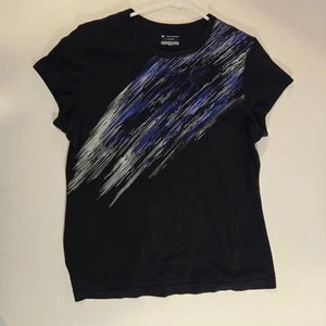 Tek Gear Women's Black Short Sleeve Crew Neck Athletic Top, Size Medium - Picture 1 of 8