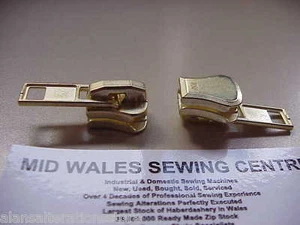 ONE BRASS No10 AUTOLOCKING ZIP SLIDER FOR METAL, MOULDED OR BRASS TOOTHED ZIP - Picture 1 of 1