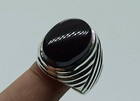 Natural 16 Ct Yemeni Deep Red Aqeeq Sterling Silver 925 Handmade Mens Heavy Ring