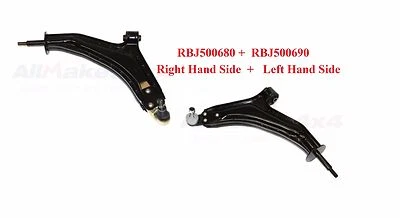 Brazo de control inferior delantero derecho + izquierdo Land Rover Freelander RBJ500680 RBJ500690  Foto 1 de 2