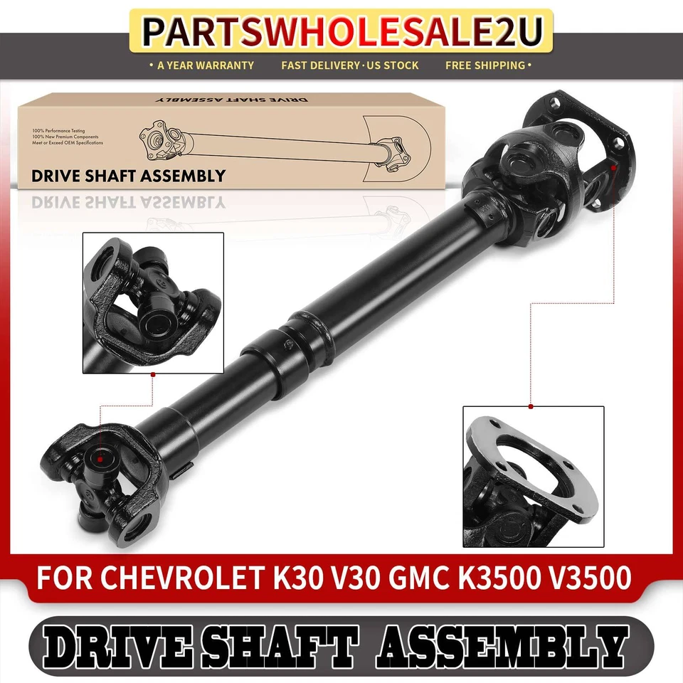 Eje de transmisión delantero para Chevrolet K30 1980-1986 V30 GMC K3500 V3500 Foto 1 de 4