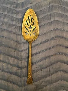 ANTIQUE TUDOR PLATE / ONEIDA 1939 FORTUNE PATTERN SILVER PLATE CAKE / PIE SERVER - Imagen 1 de 8