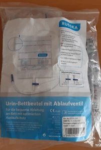 9 x Russka Urin-Bettbeutel ca. 2000 ml mit Ablaufventil - Bild 1 von 4