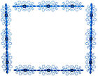 Blue filigree Embroidered quilt label talavera personalize text message custom