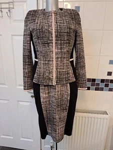 Gorgeous Basler two piece dress and jacket black pink size 10 - Picture 1 of 9