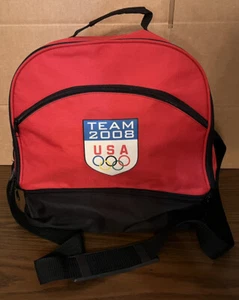 TEAM USA 2008 United States Red OLYMPIC RINGS Gym Athletic Bag - Picture 1 of 5
