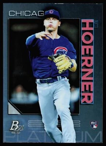 2020 Bowman Platinum Nico Hoerner RC #18 - Picture 1 of 2