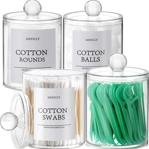 Bathroom Organizers and Storage,4 Pack Bathroom Accessories,Bathroom Decor,Home - Picture 1 of 11