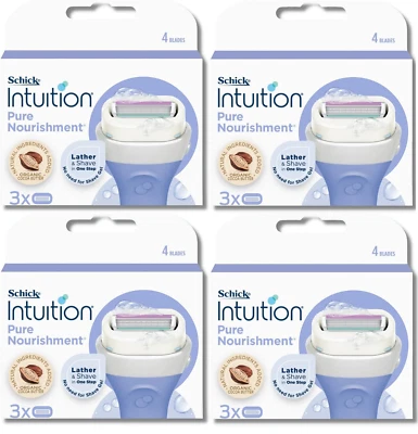 Schick Intuition Pure Nourishment With Coconut Milk & Almond Oil, 12 Cartridges - Image 1 of 2