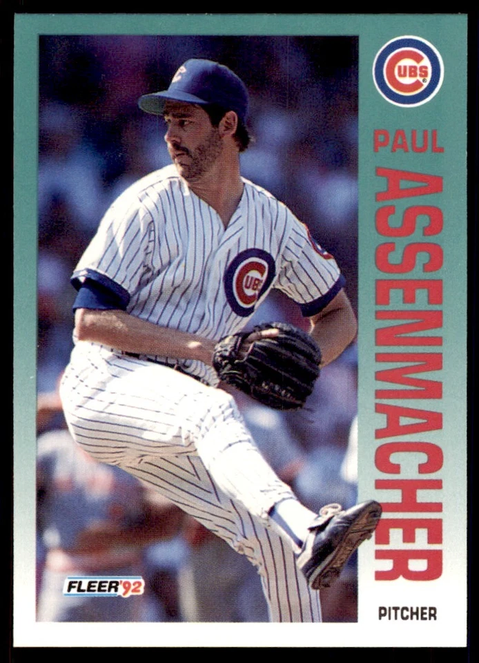 1992 Fleer Paul Assenmacher Baseball Cards #375 - Image 1 of 2