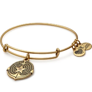 Alex and Ani Natural Shore EWB RG & Anchor II EWB RG Set de 2 con etiquetas - Imagen 1 de 2