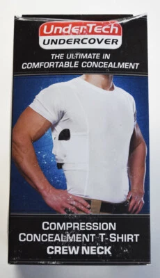 Camiseta blanca UnderTec Undercover para hombre ocultación cuello redondo 2XL Foto 1 de 3