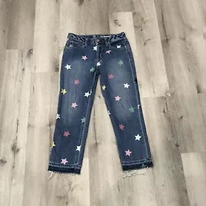Jeans GAP bambina stella cerniera mosca orlo grezzo taglia 12 slim fidanzata - Foto 1 di 2