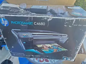HP Photosmart C4680 Color Inkjet Printer Scan Copy NO INK All in One Printer - Picture 1 of 9