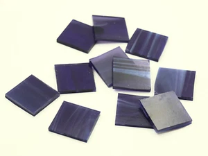 500 Grape Phantom Galaxy 1/2" Quadratische Buntglas Mosaikfliese | Bügeleinlage 96 coe - Bild 1 von 2