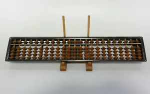 #04 Calculadora japonesa vintage ábaco soroban de madera 5 cuentas 23 columnas - Imagen 1 de 8