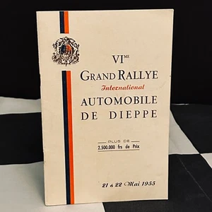 1955 GRAND RALLYE DE DIEPPE RALLY ORIGINAL REGELPROGRAMMHEFT + FORMEN - Bild 1 von 7