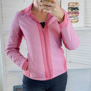 Puma women's primaloft warmcell pink zip up jacket size small NWT - Picture 1 of 12