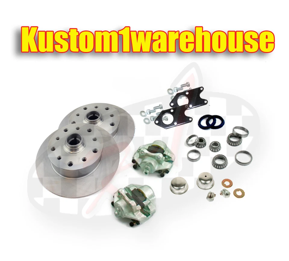 Bolt on link pin front disc brake conversion kit 5 lug Porsche for VW Volkswagen - Image 1 of 1