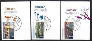 AUSTRALIA 2021 RAMSAR WETLANDS SET OF 3 SELF ADHESIVE FINE USED - Bild 1 von 1