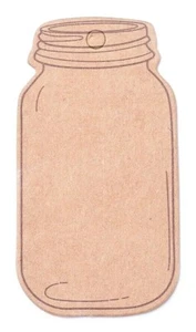 Kraftpapier Geschenkanhänger Etiketten Preisschilder Glas 50 Stück SERAJOSY - Bild 1 von 2