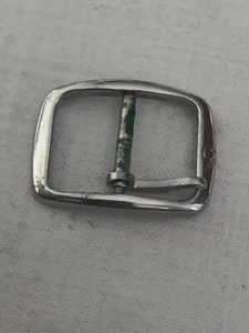 OMEGA steel buckle fibbia acciaio 14mm anni 60 ORIGINALE - Imagen 1 de 4